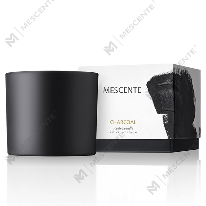 Vela de cera de soja perfumada com frasco de vidro amplamente utilizado de Natal natural M&SCENT com caixa dobrável