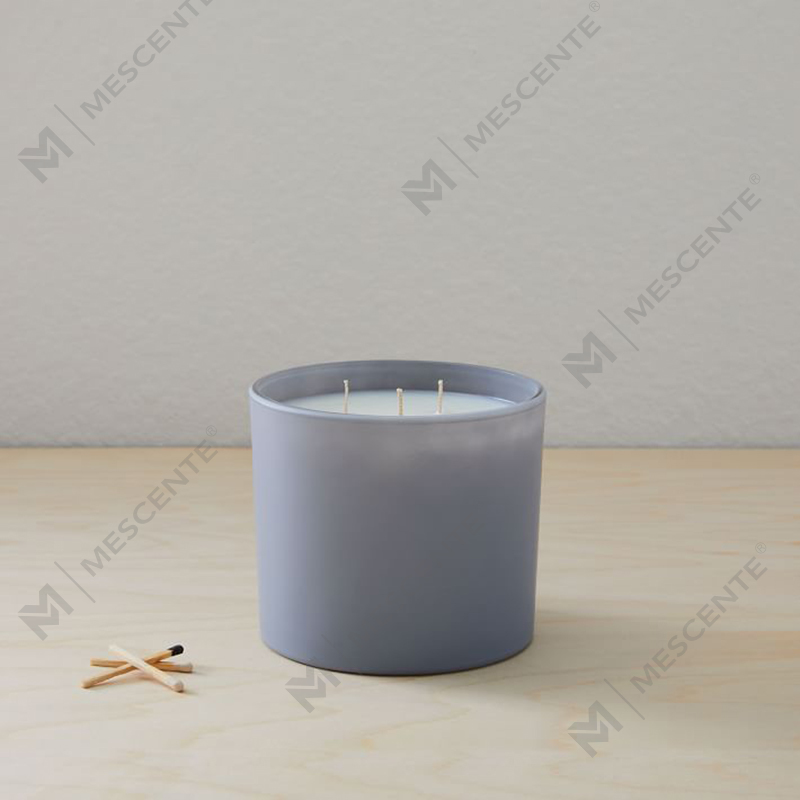Vela de cera de soja perfumada com frasco de vidro amplamente utilizado de Natal natural M&SCENT com caixa dobrável