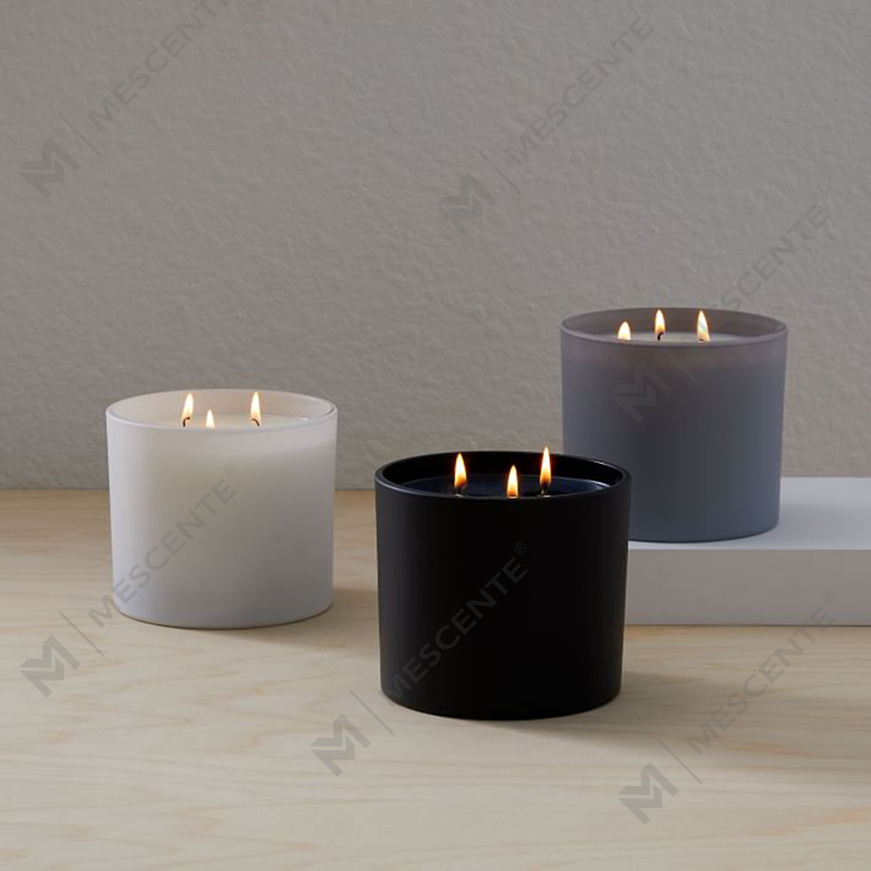 Vela de cera de soja perfumada com frasco de vidro amplamente utilizado de Natal natural M&SCENT com caixa dobrável