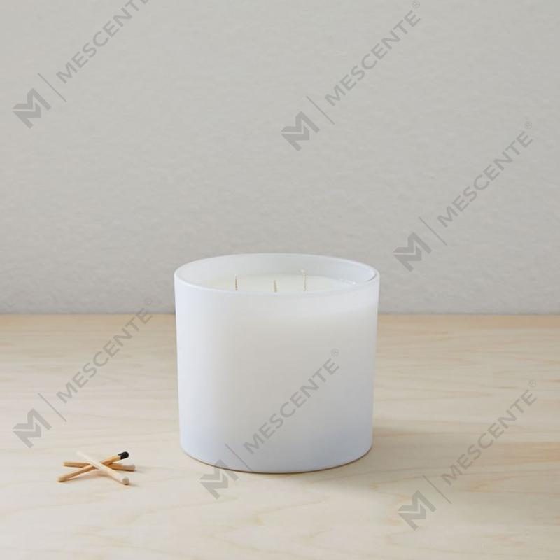 Vela de cera de soja perfumada com frasco de vidro amplamente utilizado de Natal natural M&SCENT com caixa dobrável