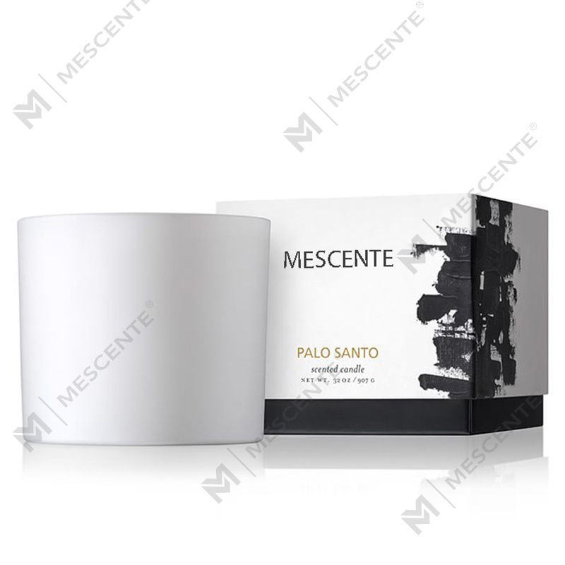 Vela de cera de soja perfumada com frasco de vidro amplamente utilizado de Natal natural M&SCENT com caixa dobrável