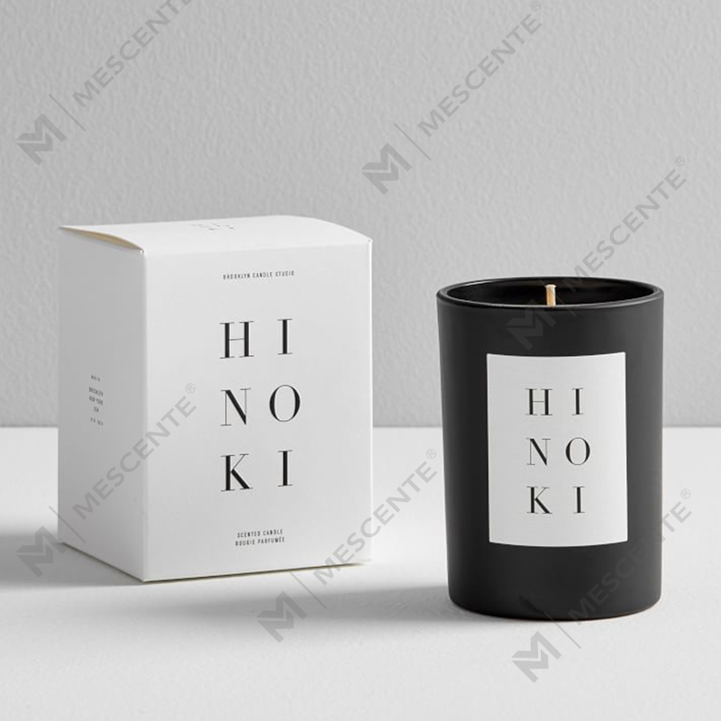 Vela de cera de soja perfumada com frasco de vidro para decoração de casa personalizada
