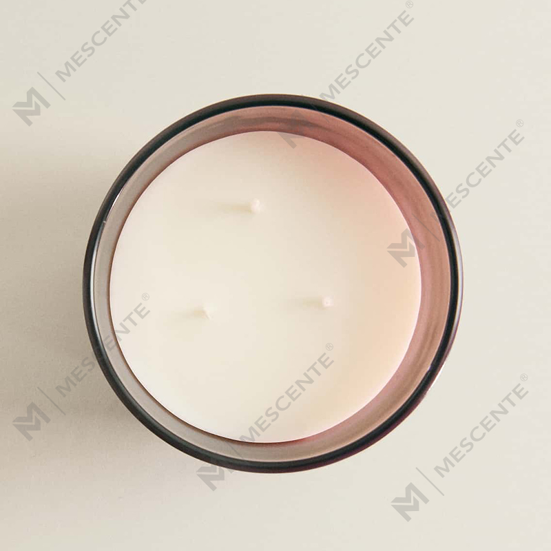M&S cent Luxury Custom 3 Wick Soy Candles com tampa de madeira A29273-1