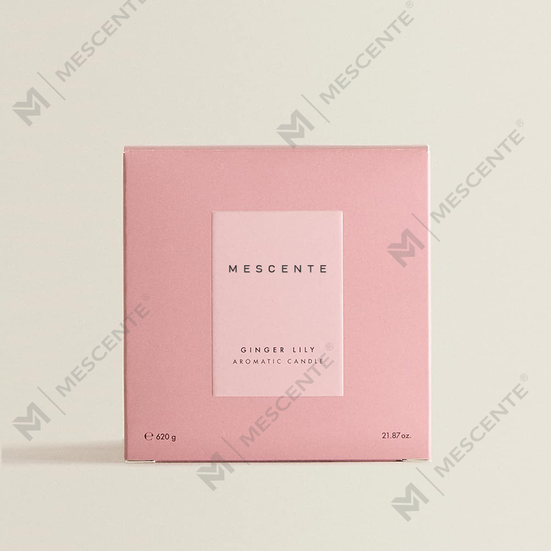 M&S cent Luxury Custom 3 Wick Soy Candles com tampa de madeira A29273-1