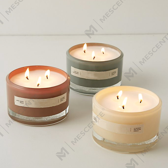 Frascos de velas de soja perfumadas de marca própria de luxo M&Scent atacado A29272