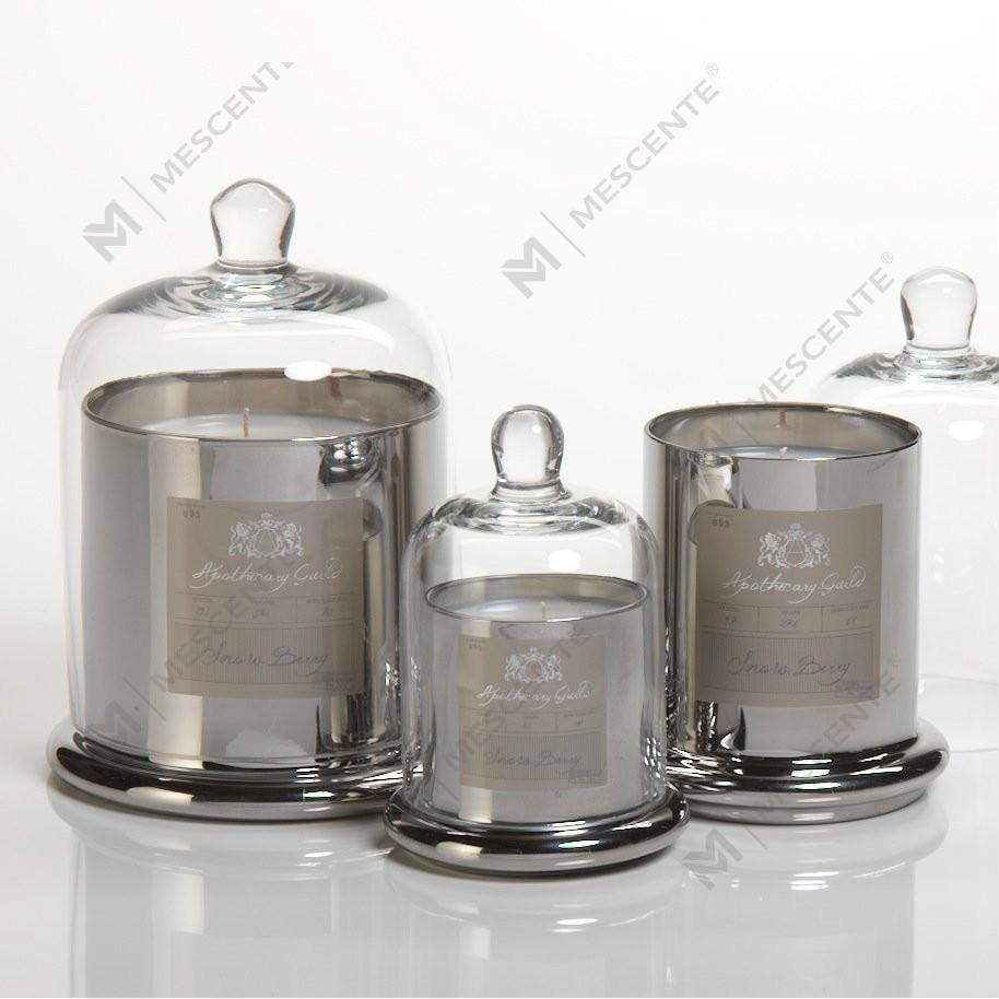 M&Scent Decorativo Romântico Casamento Sino Jar Tampa De Cúpula De Vidro Vela Perfumada A29275