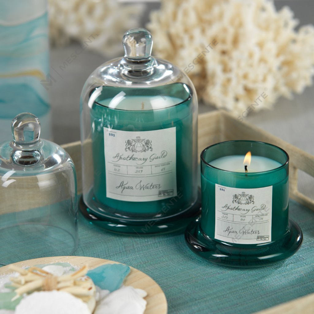 M&Scent Decorativo Romântico Casamento Sino Jar Tampa De Cúpula De Vidro Vela Perfumada A29275