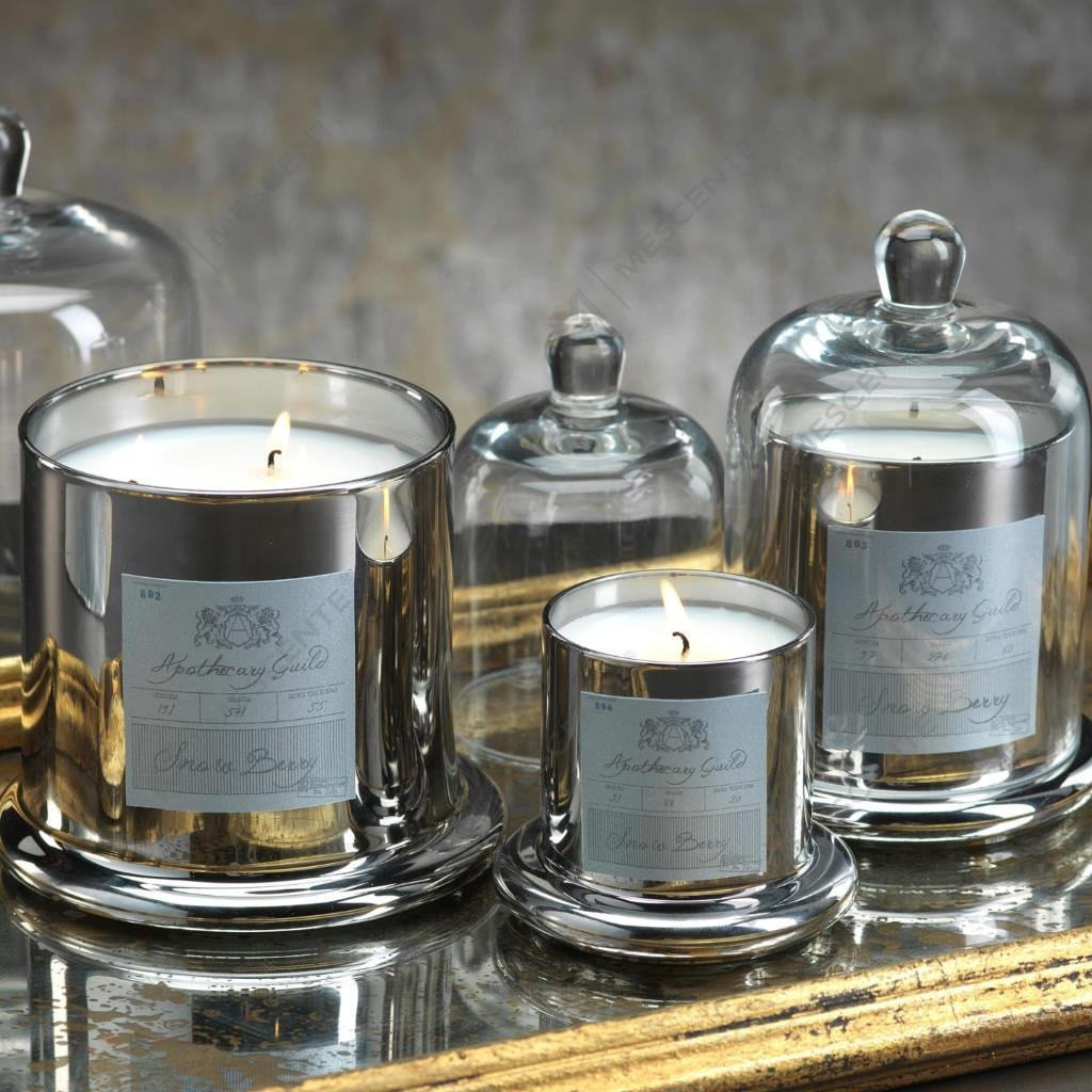 M&Scent Decorativo Romântico Casamento Sino Jar Tampa De Cúpula De Vidro Vela Perfumada A29275