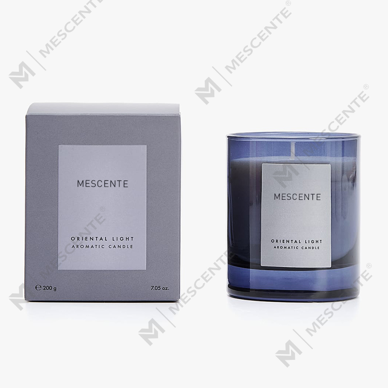 Velas perfumadas de aromaterapia de cristal de marca própria de luxo Mescente