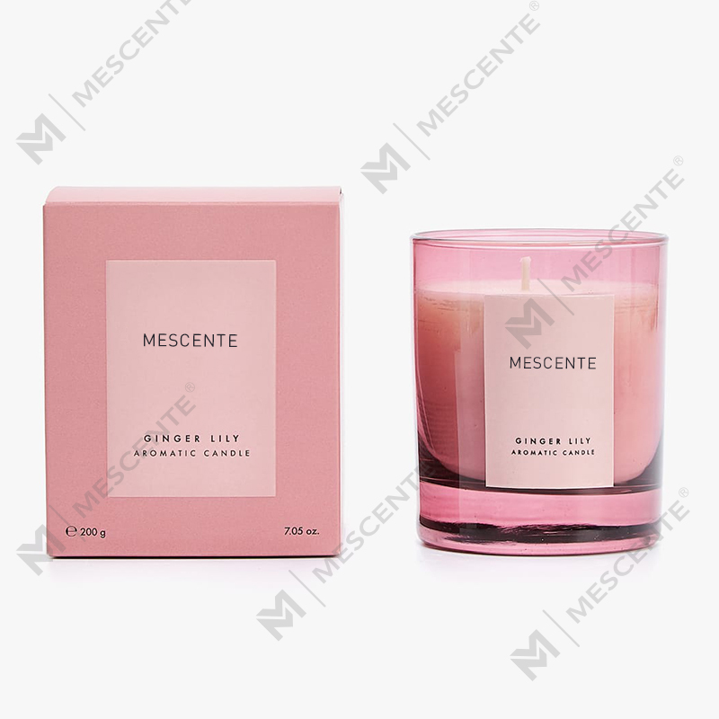 Velas perfumadas de aromaterapia de cristal de marca própria de luxo Mescente