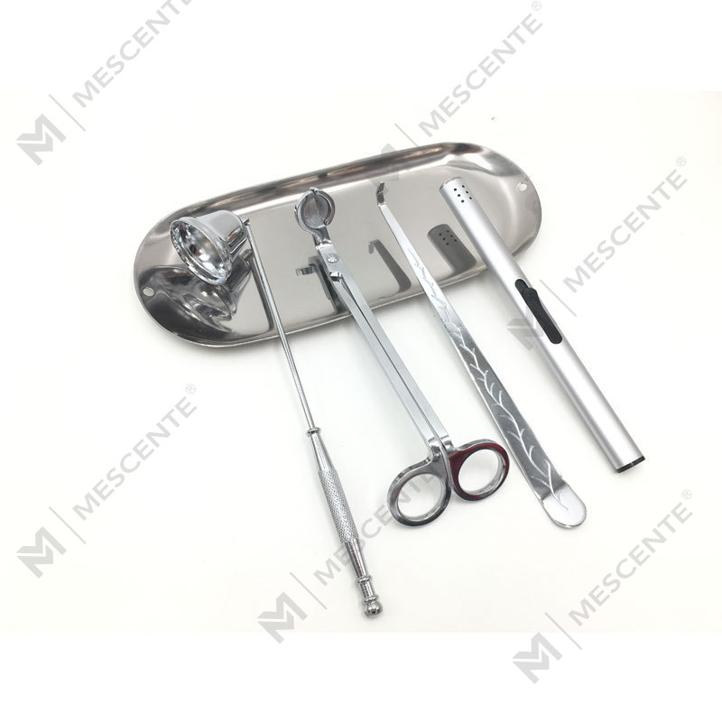 Mescente 4 em 1 vela Snuffer Wick Trimmer Dipper Set A99133-3