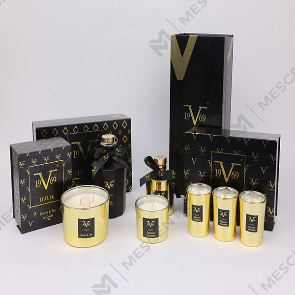 M&Scent Home Fragrance Reed Diffuser Gift Set com vela perfumada A29260-2