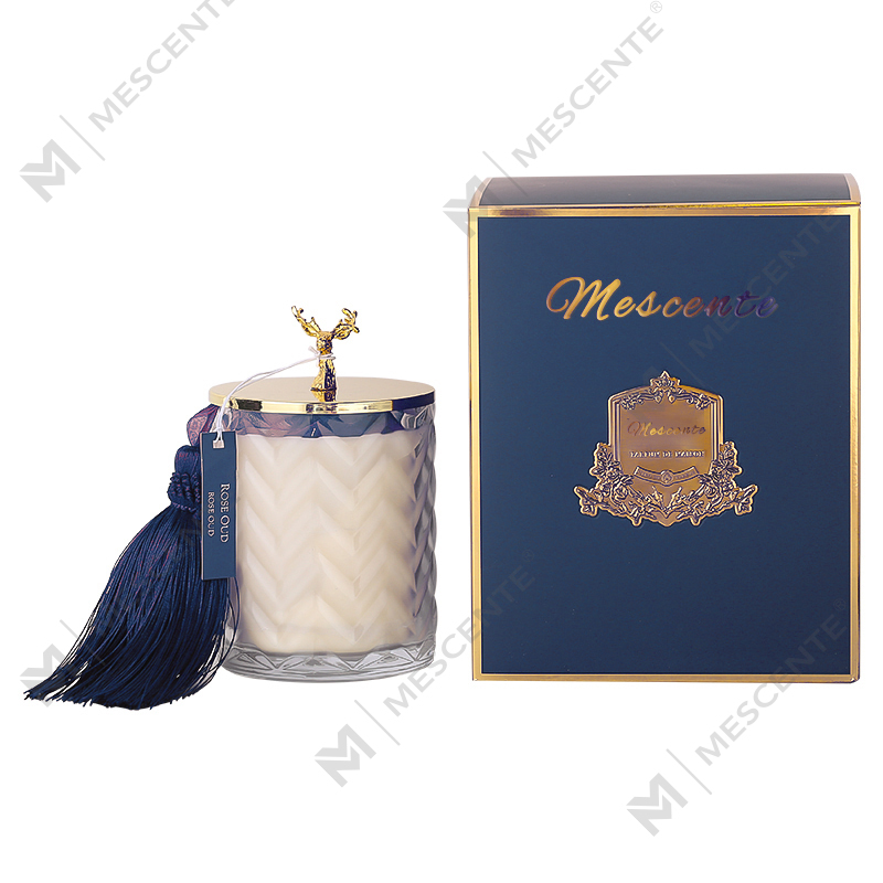 M&Scent atacado personalizado recipiente de marca própria aromaterapia fragrância perfumada aroma velas de soja com cristais