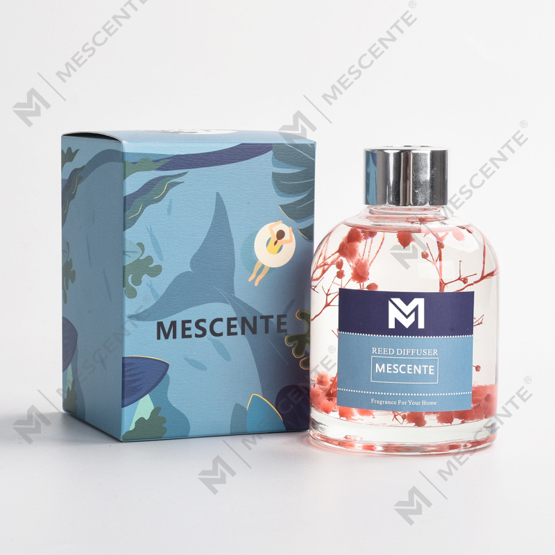 Conjunto de presentes com difusores de palheta para ambientador de casamento