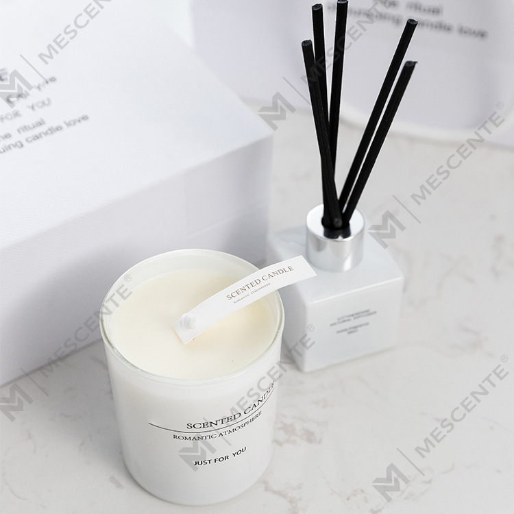 140g casa perfumada vela fragrância Reed Diffuser Gift Set A99199