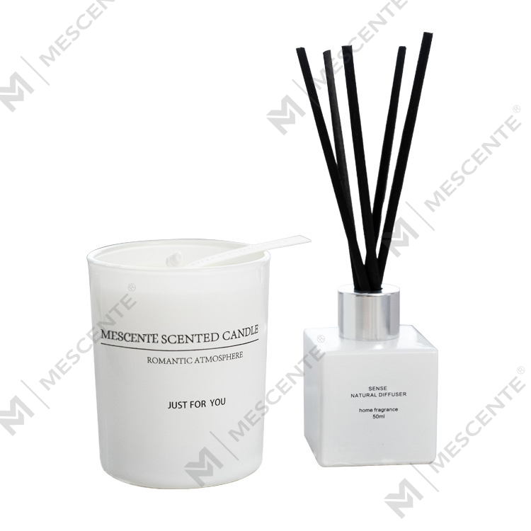 140g casa perfumada vela fragrância Reed Diffuser Gift Set A99199