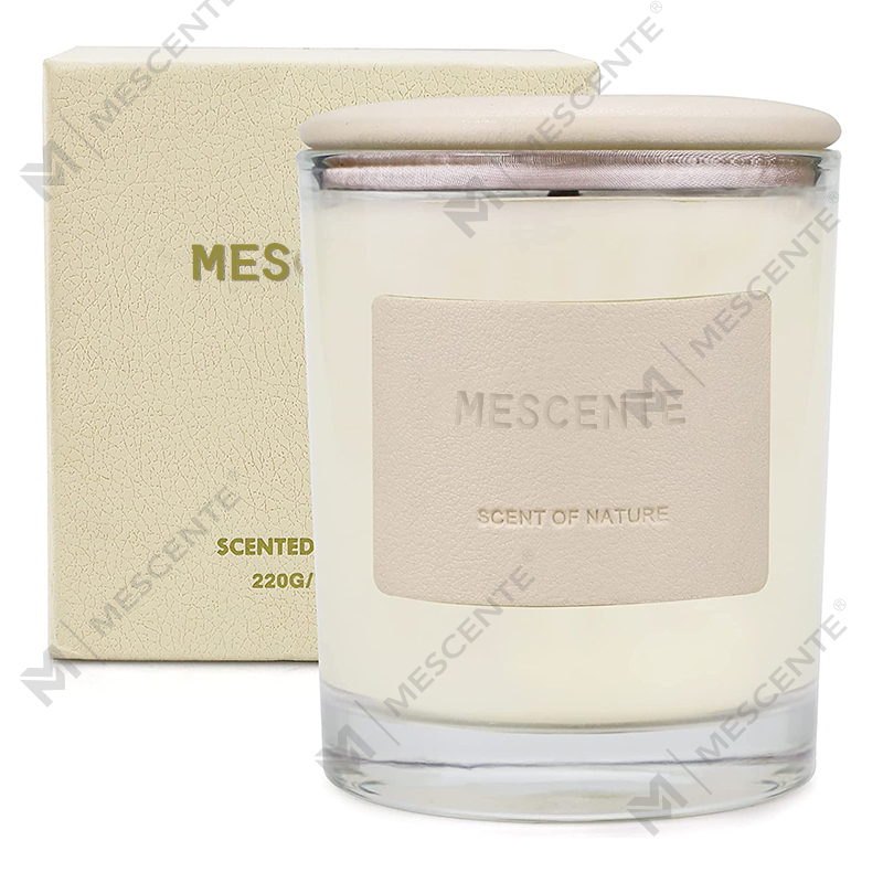 M&Scent atacado lindos potes de vidro reciclado velas na China, vela relaxante