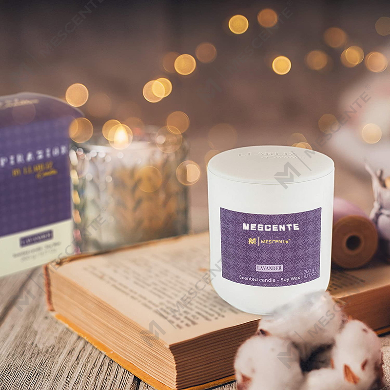 M&Scent Mason Jar Mini Velas à Base de Soja, Embalagem de Luxo Vela de Mármore Cera de Soja