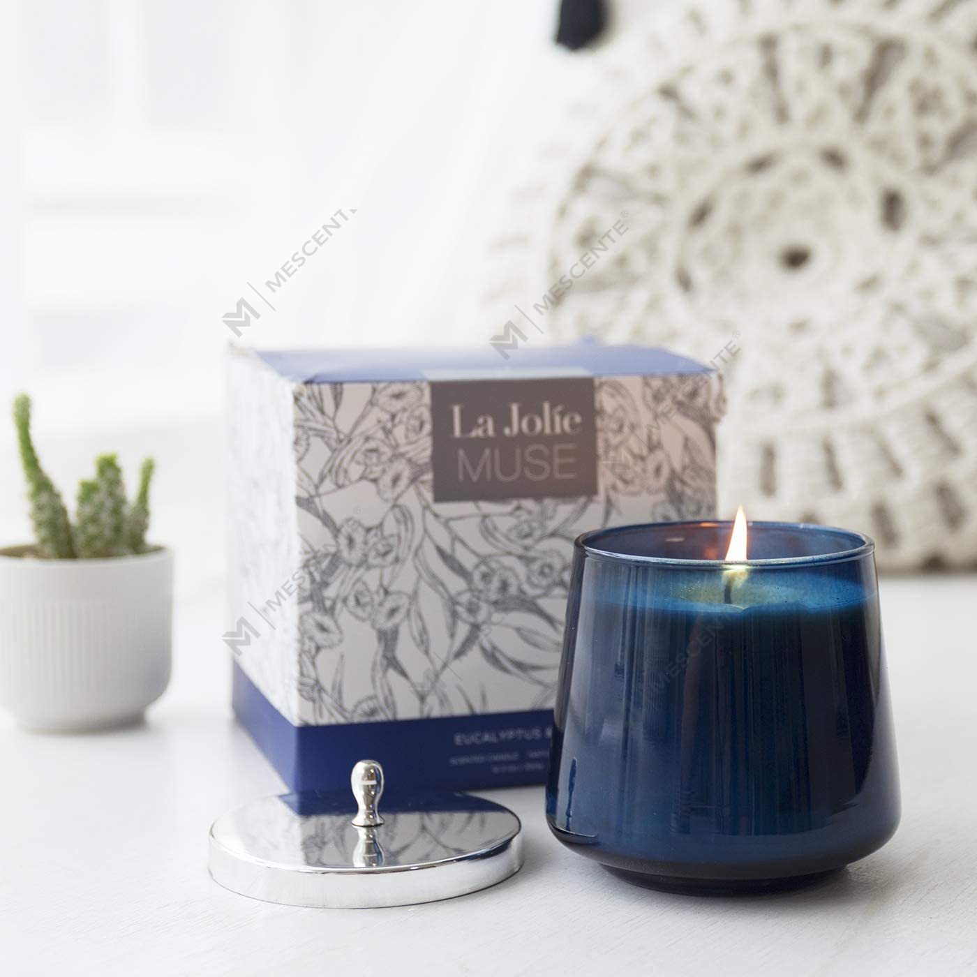 Vela de soja perfumada para livro de aromaterapia 100% natural M&Scent para casa, velas grandes perfumadas
