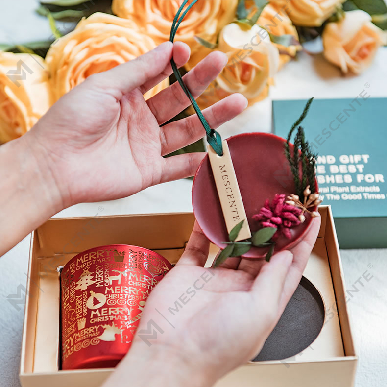 M&Scent Holiday Fragrance Christmas Smokeless Starry Sky Cup Presente de vela perfumada com mão
