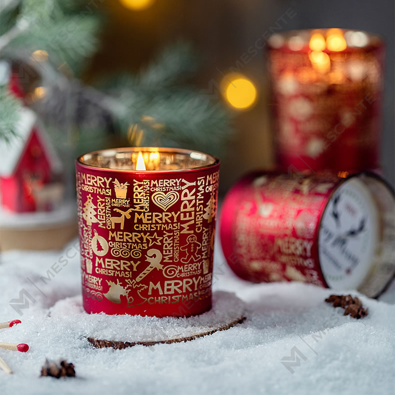 M&Scent Holiday Fragrance Christmas Smokeless Starry Sky Cup Presente de vela perfumada com mão