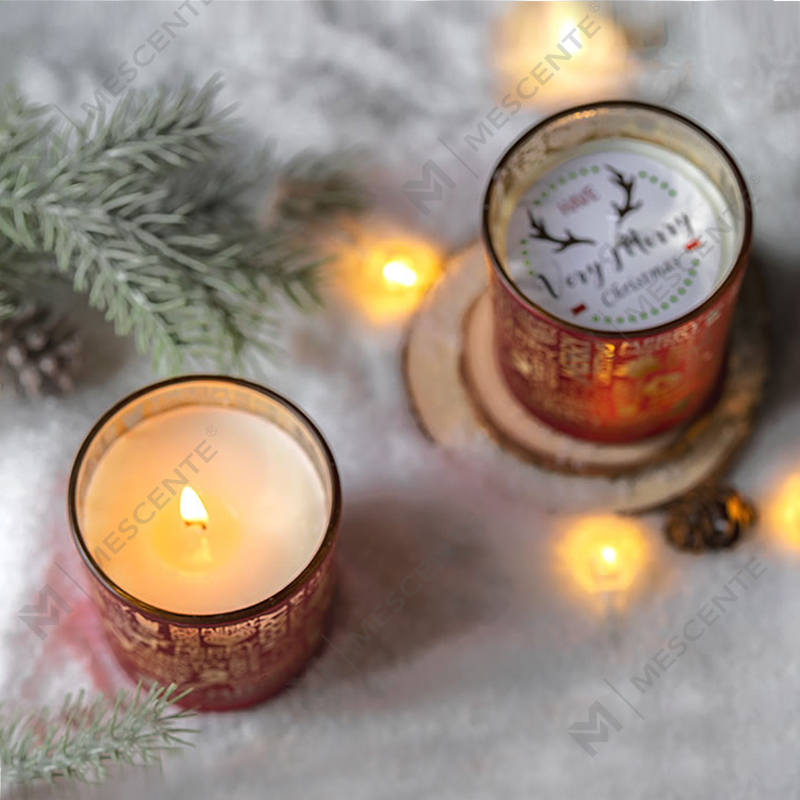 M&Scent Holiday Fragrance Christmas Smokeless Starry Sky Cup Presente de vela perfumada com mão