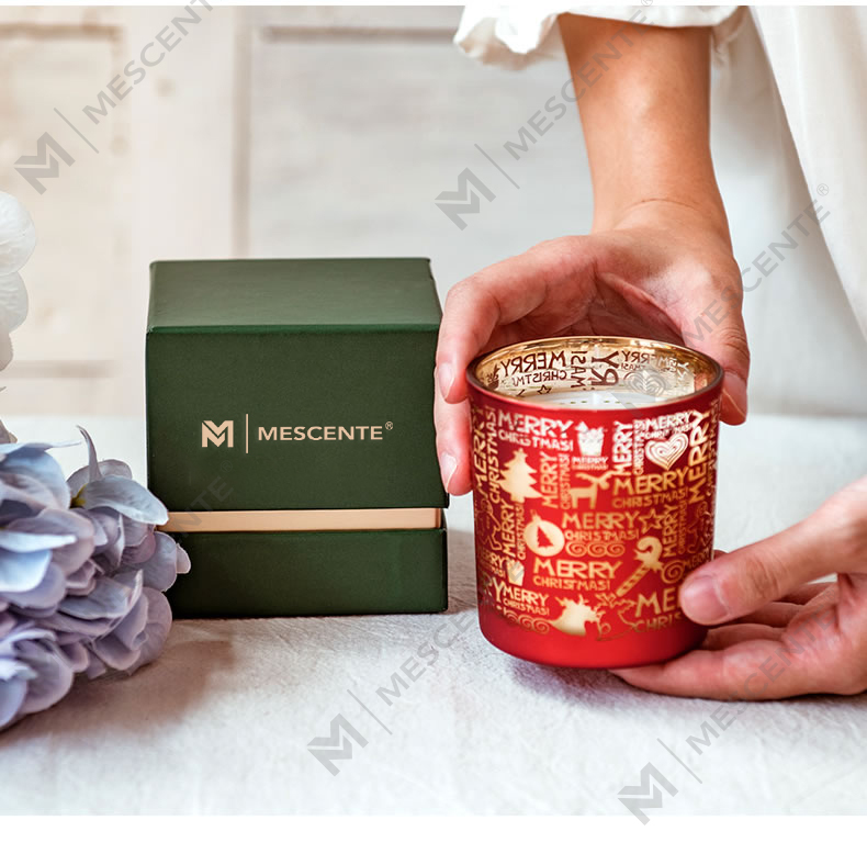 M&Scent Holiday Fragrance Christmas Smokeless Starry Sky Cup Presente de vela perfumada com mão