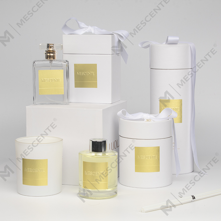 Recipientes perfumados de marca própria de luxo M&Scent em frasco de vela de cera de soja a granel