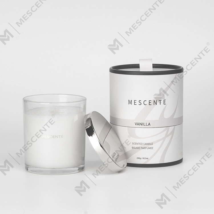Velas perfumadas de Natal de marca própria de luxo Mescente com pavio de madeira