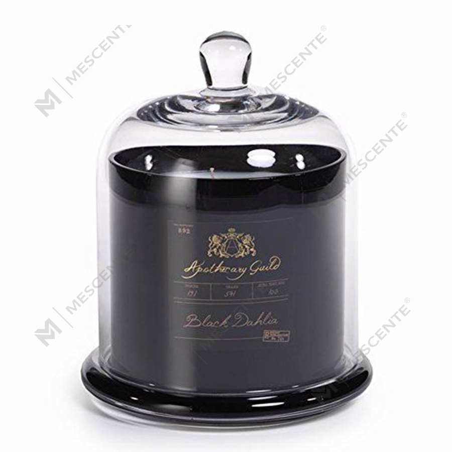Mescente Luxo Prata Tampa Cúpula Porta-velas Perfumadas Frascos com Cúpula de Vidro