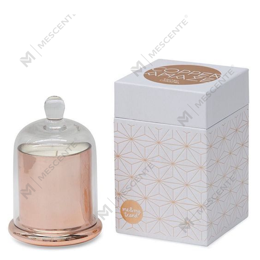 Mescente Luxo Prata Tampa Cúpula Porta-velas Perfumadas Frascos com Cúpula de Vidro