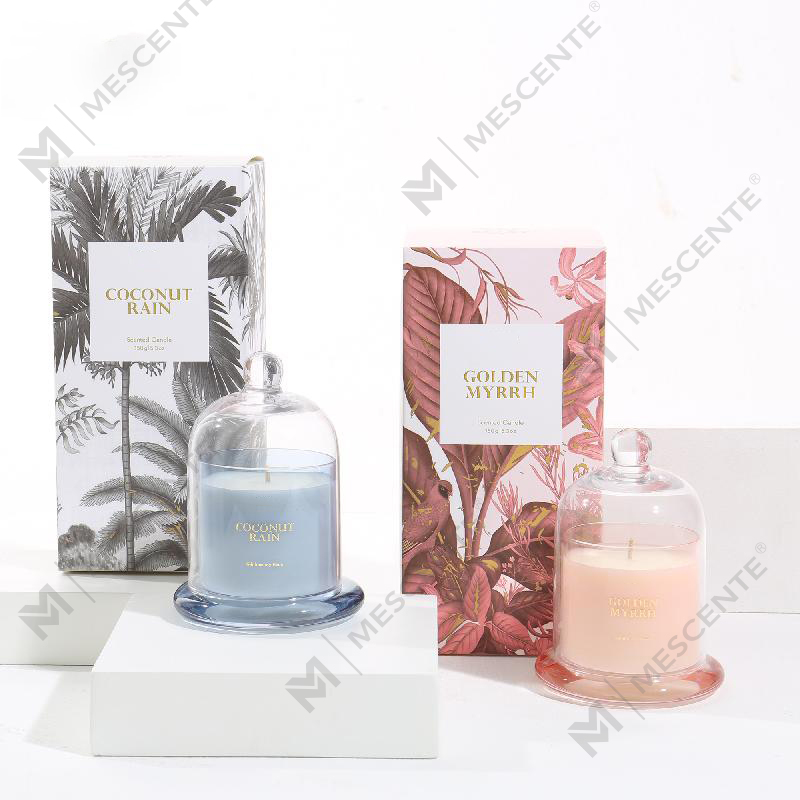 Caixas de luxo com logotipo personalizado M&Scent cera 100% natural mini presente de vela para casa