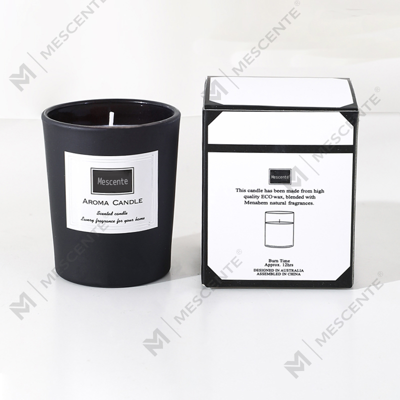 Velas de cera de soja perfumadas com peônia impressas personalizadas M&Scent, vela perfumada digital