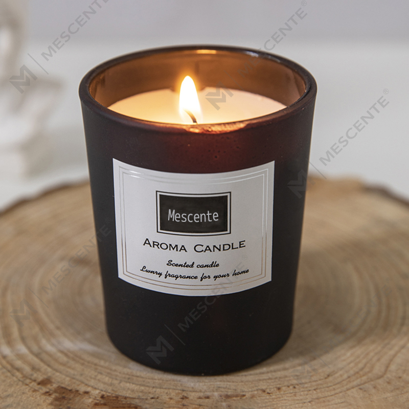 Velas de cera de soja perfumadas com peônia impressas personalizadas M&Scent, vela perfumada digital