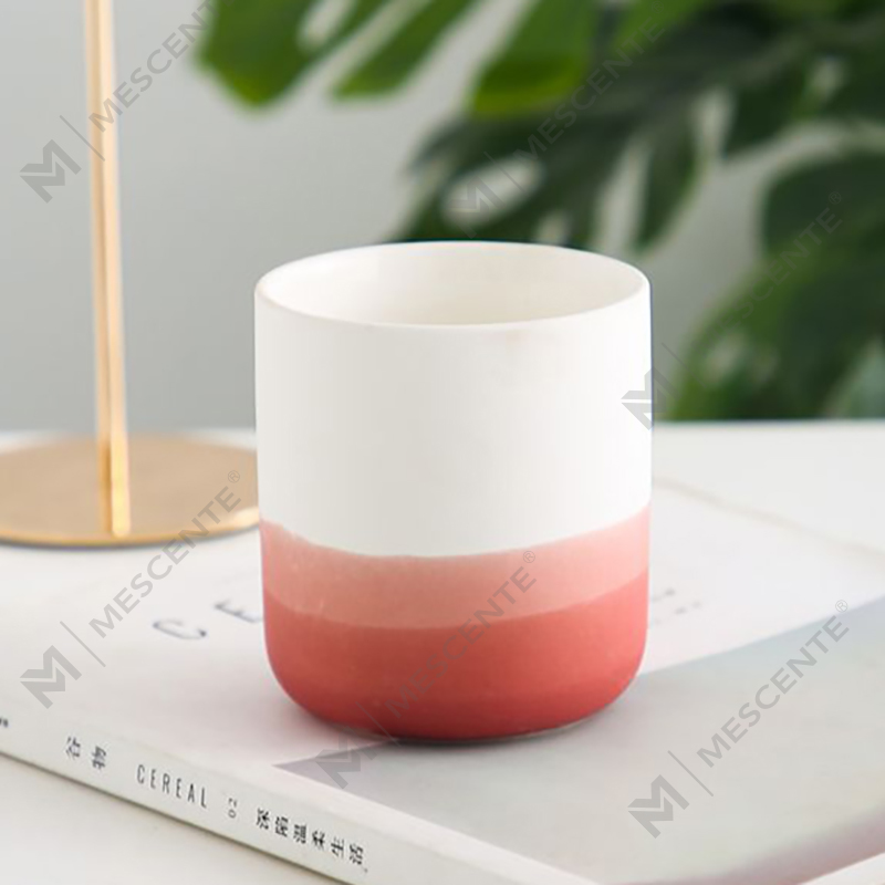 M&Scent Decorrative Cerâmica Azul e Branco Vaso Taper Tealight Suporte para velas, lanternas e potes de velas