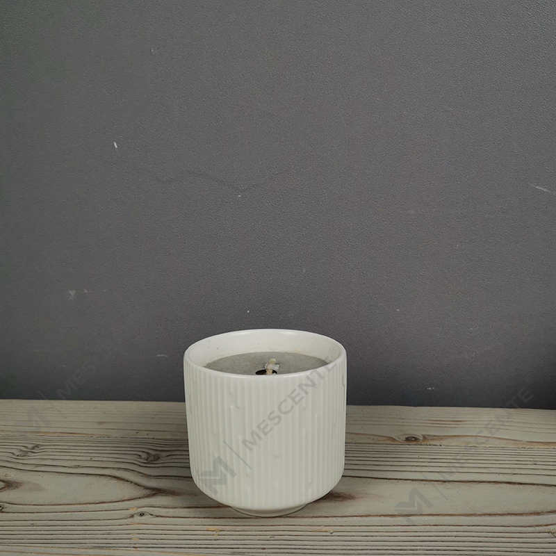 M&Scent Atacado de cerâmica de luxo vazia quadrada preta fosca exclusiva potes de velas âmbar com tampas de madeira