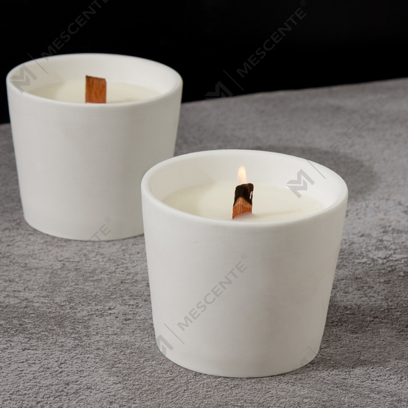 Velas perfumadas Woodwick de cera de soja colorida de marca própria personalizada de luxo de alta qualidade a granel