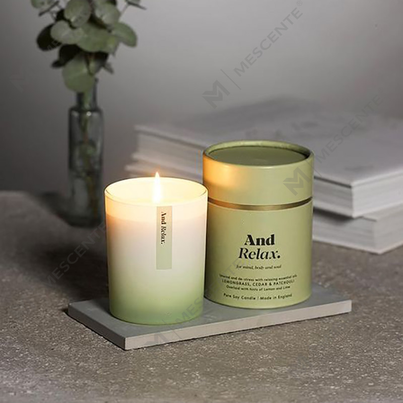 Velas perfumadas Woodwick de cera de soja colorida de marca própria personalizada de luxo de alta qualidade a granel