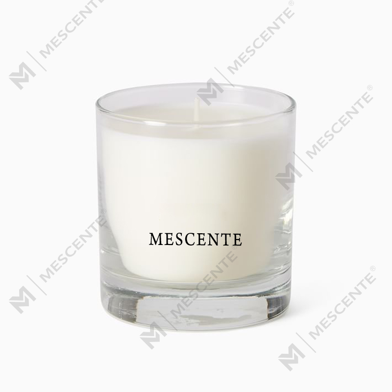 Personalize o bolo de flores secas do celeiro branco de Natal conjunto de velas perfumadas com tampa