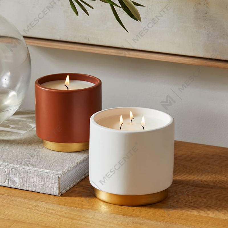 Velas perfumadas de cera de soja coloridas de marca própria de luxo personalizadas de alta qualidade a granel