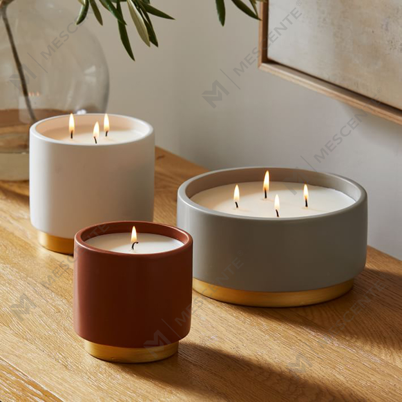 Velas perfumadas de cera de soja coloridas de marca própria de luxo personalizadas de alta qualidade a granel