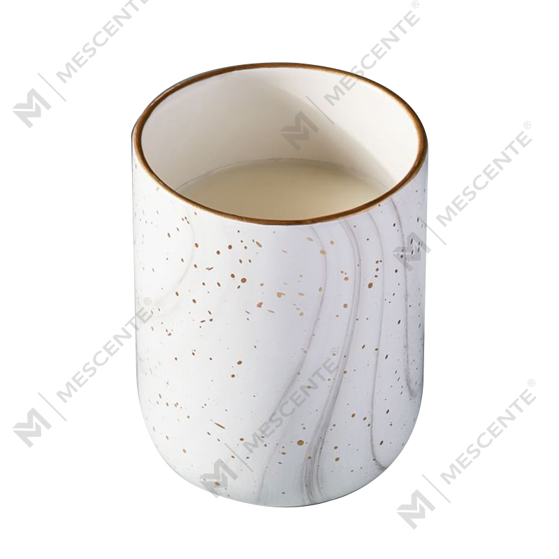 Aquecedor de cera de vela com fragrância elétrica de cerâmica branca M&Scente para spa e aromaterapia