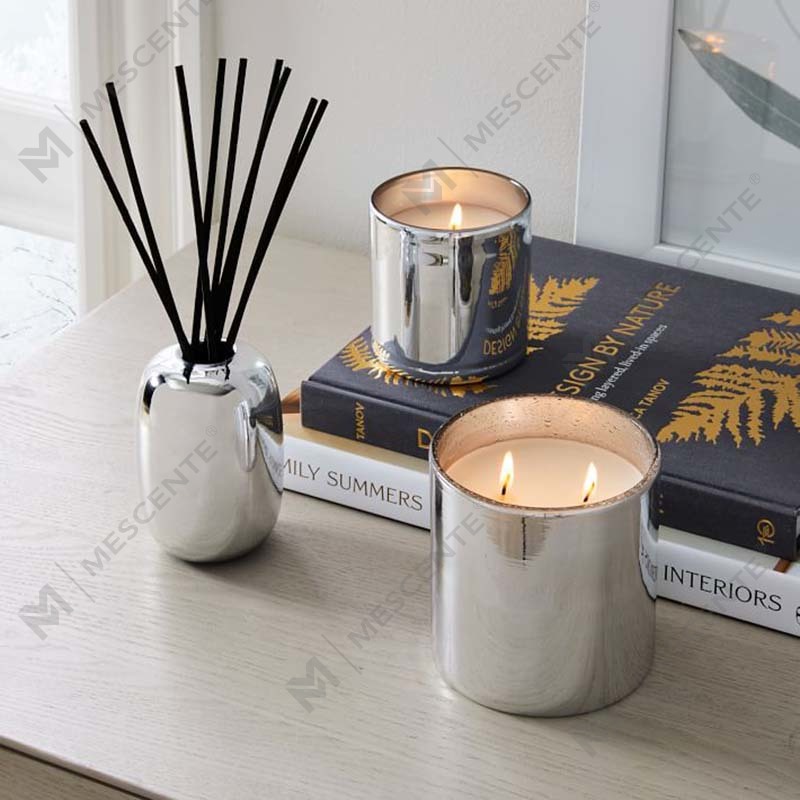 Velas com aroma de prata alpina de marca própria luxuosa e personalizada no atacado