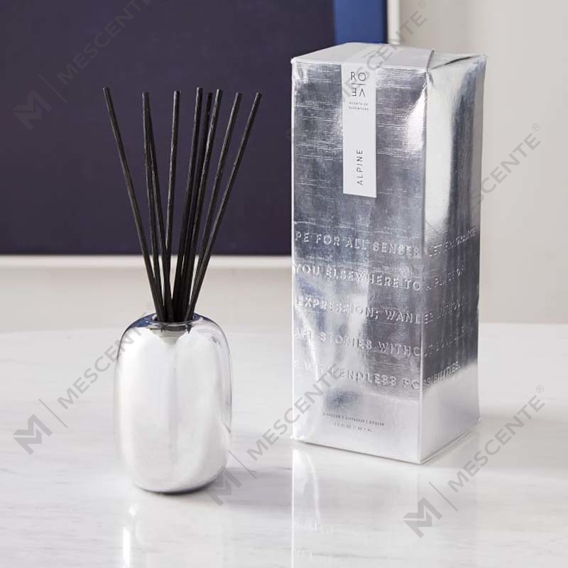 Velas com aroma de prata alpina de marca própria luxuosa e personalizada no atacado