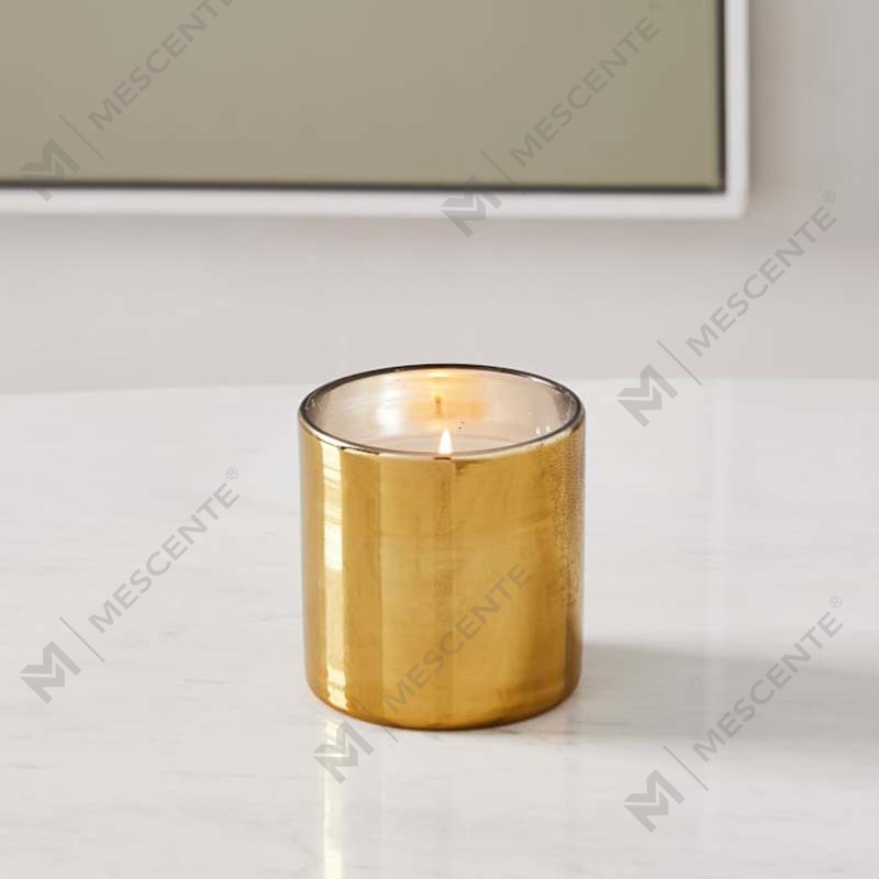 Conjunto de presentes de decoração de velas de cera de soja perfumadas com logotipo de impressão dourada personalizada de luxo da Amazon