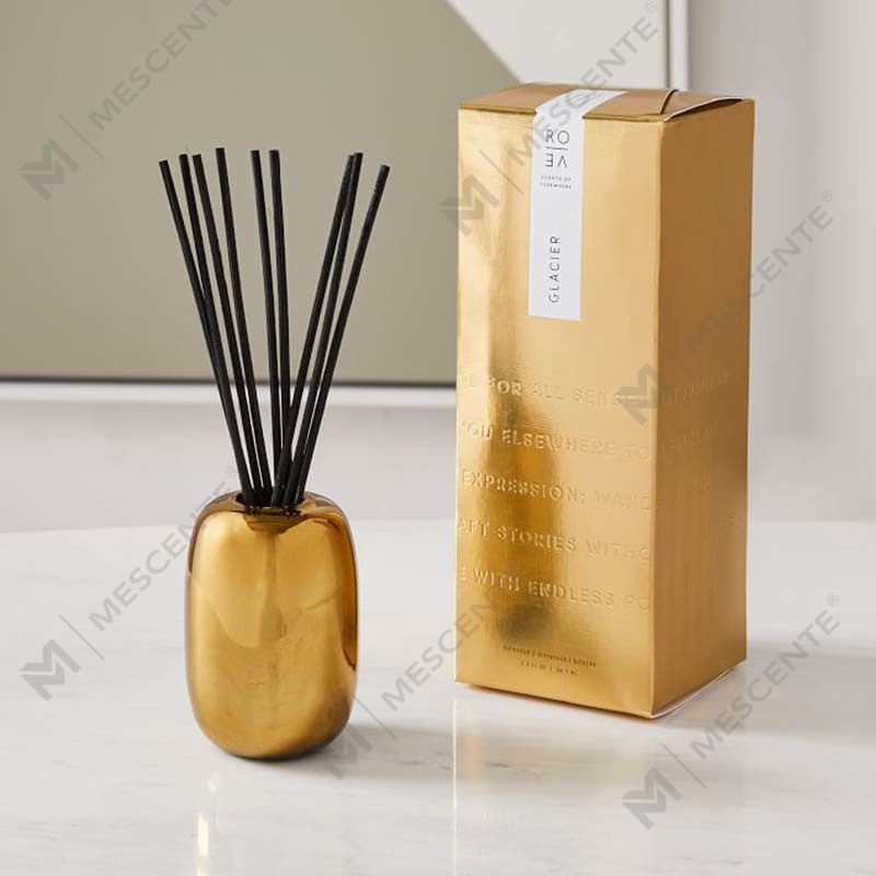 Conjunto de presentes de decoração de velas de cera de soja perfumadas com logotipo de impressão dourada personalizada de luxo da Amazon