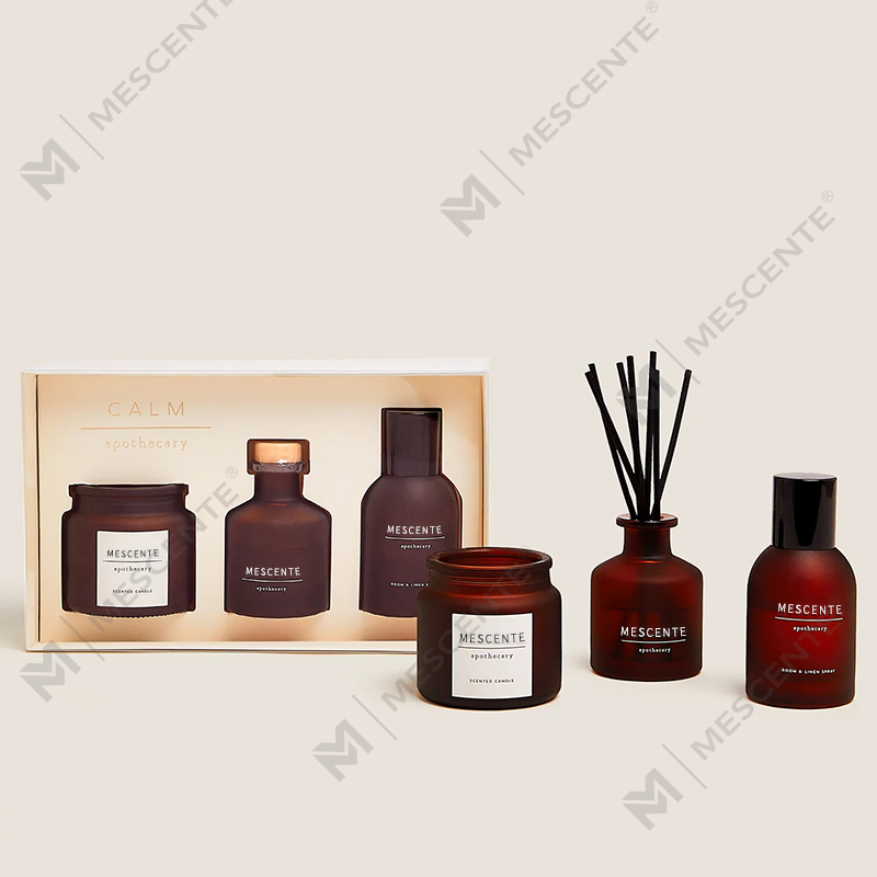 castiçal de vidro transparente de marca própria personalizado de luxo velas perfumadas de cera de soja com tampa