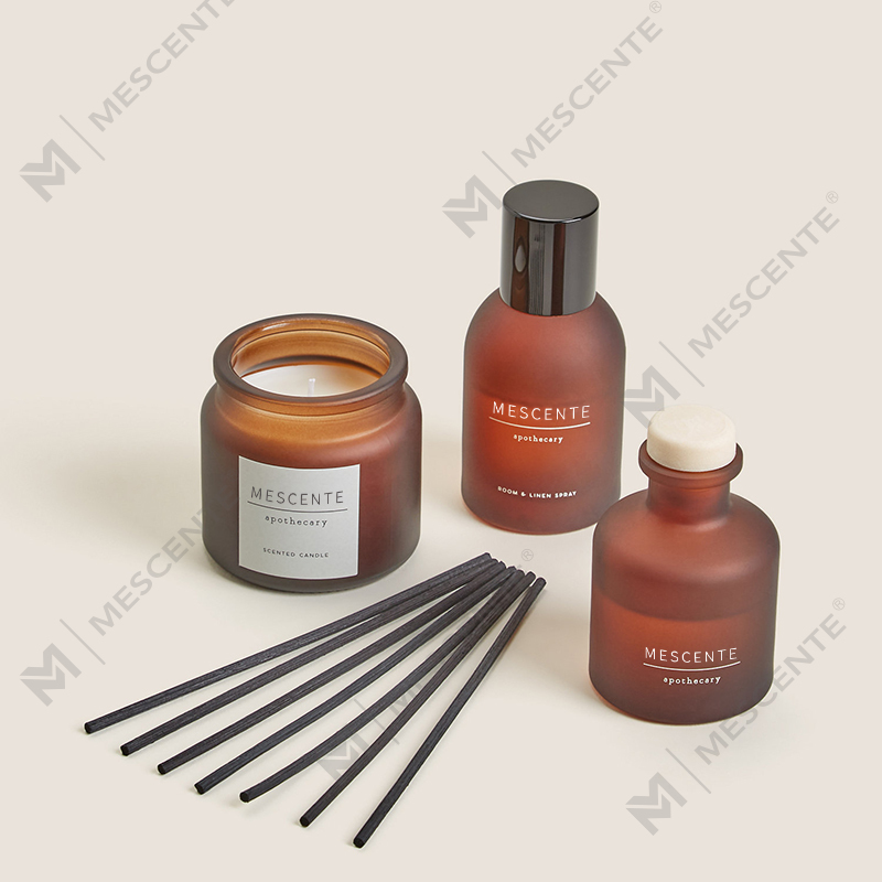 castiçal de vidro transparente de marca própria personalizado de luxo velas perfumadas de cera de soja com tampa