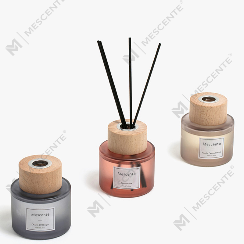 Difusor de palheta para garrafa de vidro de marca própria de luxo M&Scent com rolha