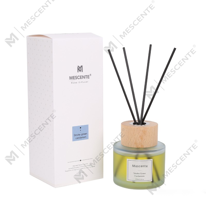 Difusor de palheta para garrafa de vidro de marca própria de luxo M&Scent com rolha